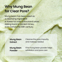 Beplain mung bean foam fragrance-free formula suitable for sensitive skin products.