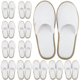 BERGMAN KELLY spa slippers with closed-toe white design for hotel guests