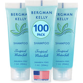 BERGMAN KELLY travel size shampoo bottle with Tropical Waterfall scent for guest rooms