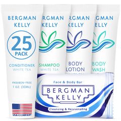 Bergman Kelly rectangular white tea soap bar for guest rooms.
