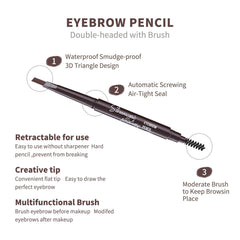 Berinist spoolie brush blends color for softer brow look