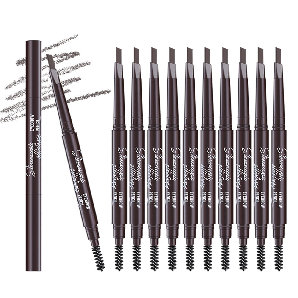 Berinist eyebrow pencil set packaging showing 12 pencils for quick brow routine
