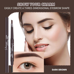 Berinist dual-ended eyebrow pencil with brush for blending.