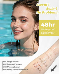 Berinist Four Natural Freckle Shades match warm, sun-kissed tones.