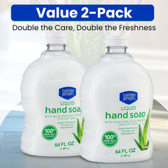 Soft hands after washing with Berkley Jensen Aloe Vera soap.