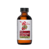 Berry Beautiful Red Raspberry Seed Oil bottle showing its golden hue for radiant skin care