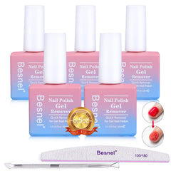 BESNEL gel nail polish remover bottle for quick, gentle removal