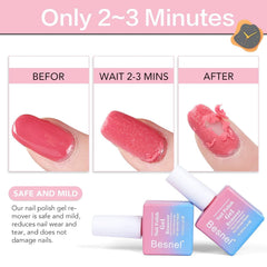 Besnel nail file grit in use for smoothing nails after removal.