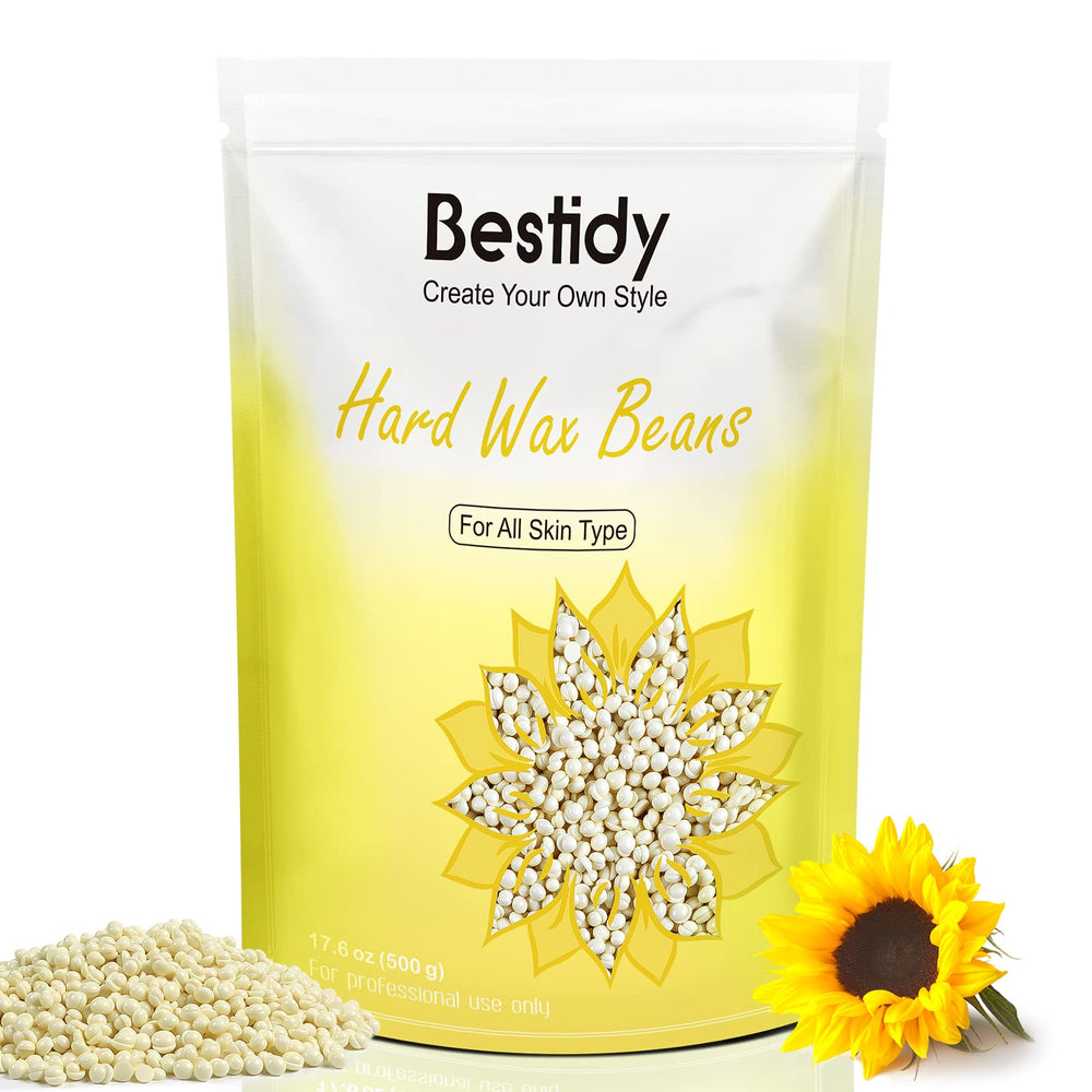 Bestidy hard wax beads packaging for convenient at-home waxing