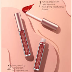 BestLand matte lipstick swatches showcase velvety nude shades.