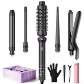 BESTOPE PRO 5-in-1 curling iron thermal brush for smooth, voluminous curls.