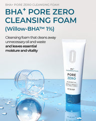 Be The Skin BHA Pore Zero foam creates rich lather for a refreshing cleanse.