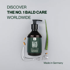 BETTER BE BOLD No Hair Shampoo application showing light lather for short stubble.