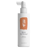 Better Not Younger hair thickener bottle pour showing root lift and fullness.