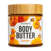 Better Shea Butter pumpkin body butter packaging for premium fall hydration.