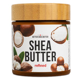 Better Shea Butter refined unscented jar demonstrating creamy texture for versatile skin care