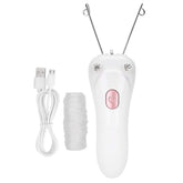 Betued pink front view shows ergonomic design for facial hair removal