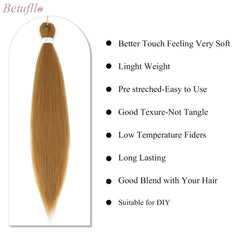 Betufllo easy-install braiding hair to save time during braiding sessions