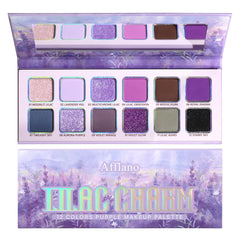 BEUSELF purple eyeshadow palette with pigmented matte and shimmer shades for bold looks.