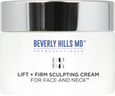 Beverly Hills MD Lift + Firm Cream jar closeup for smoother, firmer-looking skin.