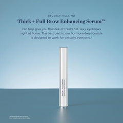 Beverly Hills MD Thick + Full Brow Serum brush application, targets sparse areas for even coverage.