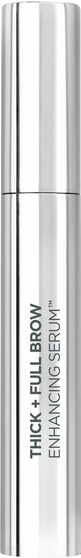 Beverly Hills MD Thick + Full Brow Serum tube closeup, nourishes brow hairs for a fuller look.