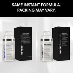 BEVERLY HILLS MENS EYE SERUM application closeup showing under-eye care