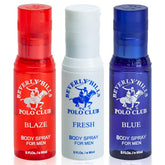 Beverly Hills Polo Club men's body spray gift set front view for daily freshness