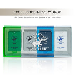 Beverly Hills Polo Club Platinum pocket spray for professional, long-lasting presence.