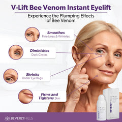 Beverly Hills V-Lift application steps around the eye area