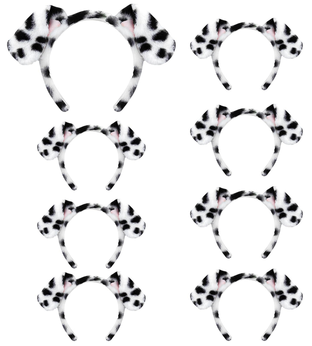 Beviliu bandeau oreilles dalmatien, vue avant, parfait pour cosplay et Halloween.