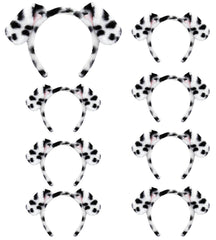 Beviliu bandeau oreilles dalmatien, vue avant, parfait pour cosplay et Halloween.
