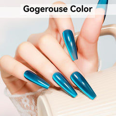 Bevimee Cat Eye Polish with glow effect adds texture and depth under lights.