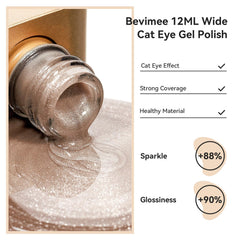 Bevimee magnetic stick creates cat-eye patterns for versatile nail art at home