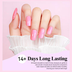 Bevimee brush application scene; smooth coat for salon-like finish.