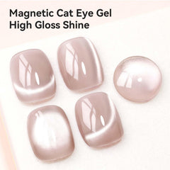 Bevimee Nude Cat Eye Gel being applied to create a smooth base.