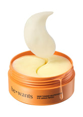 BE+WANTS hydrogel eye patches with glutathione brighten under-eye skin.