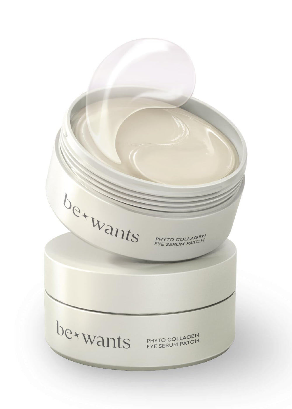 BE+WANTS packaging for under eye patches ready for daily use.