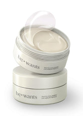 BE+WANTS packaging for under eye patches ready for daily use.