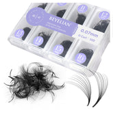 BEYELIAN premade fans pack 500; dense volume for efficient lash sets.