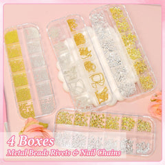 Bezztito chain nail art accents create bold, connected designs