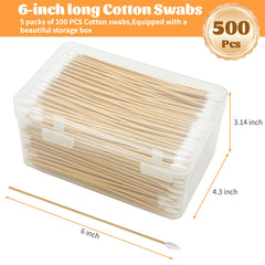 BFHKXW 500 swabs in reusable case for travel and quick cleanup.