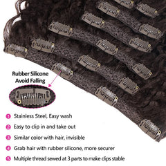 BHF 26-inch kinky curly extensions worn look