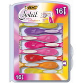 BIC Soleil Color Collection razors in a storage case for organized grooming.