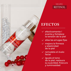 Bielenda Neuro Retinol Serum apply closeup, smooth application for daytime and nighttime use.