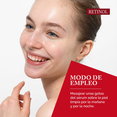 Bielenda Neuro Retinol Serum dispense, easy pump for controlled serum use.