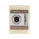 Big Crazy Buffalo Buff Bar unwrapped, natural cleansing with bison tallow for daily use.
