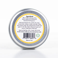 Big Crazy Buffalo Buff Bar close-up of Lemongrass and citrus notes for daily moisture.