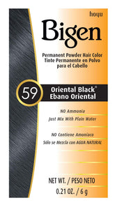 Bigen Oriental Black Powder 3-Pack packaging shows convenient at-home color solution