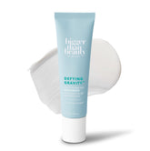 Bigger Than Beauty Defying Gravity gel cream moisturizer tube closeup for daily hydration